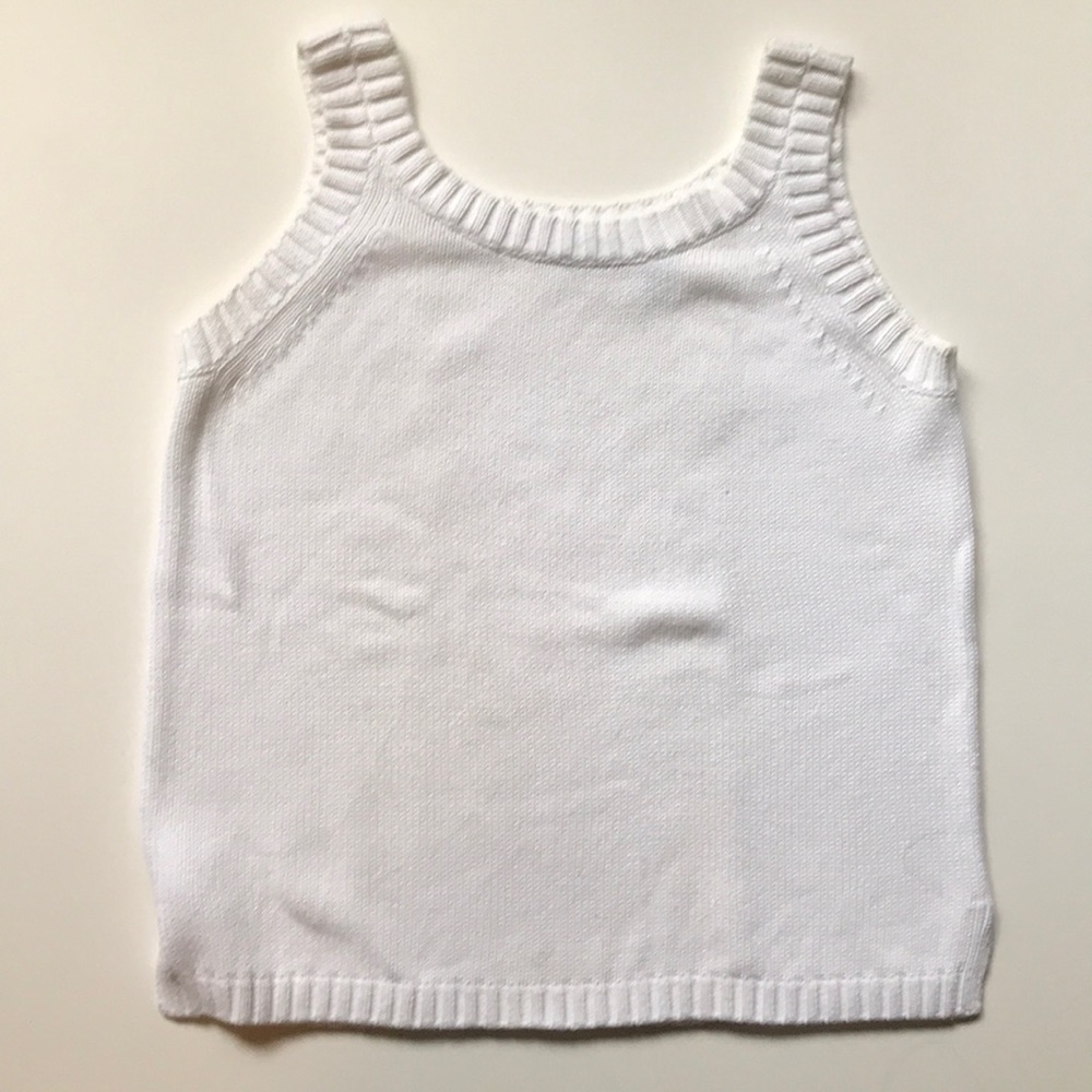 Knit sleeveless ladies top. Mint - worn 1x. Small.